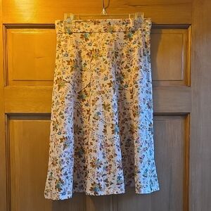 One of a Kind Vintage 60's Floral A-Line Skirt